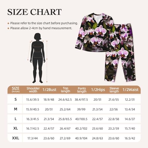 Pyjama confortable imprimé orchidées pour stopper l'inconfort nocturne - 6