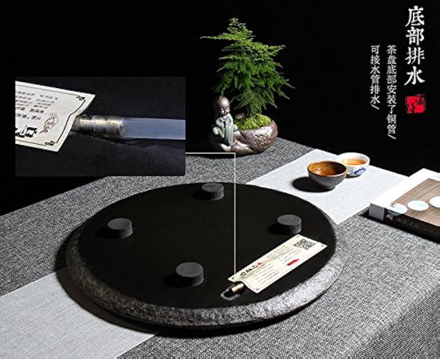 Amazon｜石茶盆 中国 式 茶道具 お茶 ティー 茶器 茶盆 茶台