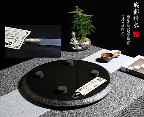 茶道具 歙州石 細工彫り茶道用茶盆 自然の形茶室飾り 美しい石目 長さ42cm 茶道具 歙州石 細工彫り茶道用茶盆 自然の形茶室飾り 美しい石目 長さ42cm