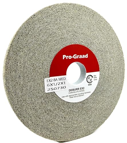 EX2 Deburring Wheel 6" x 1/2" x 1", 8A Medium, 17215