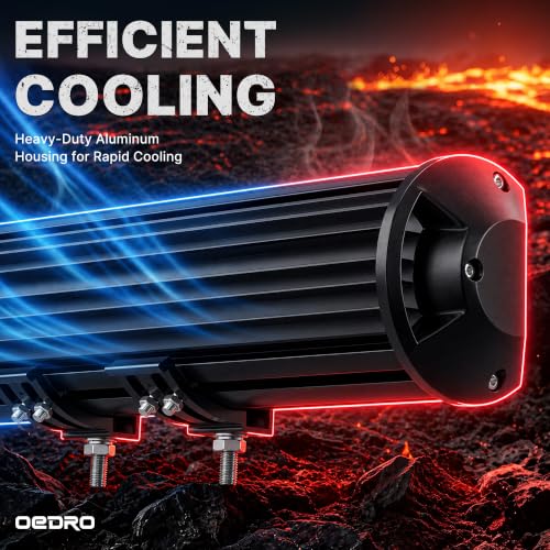 Image of OEDRO 18 Inch LED Light Bar Tri-Row 360W Driving Light with Wiring Harness | Spot Flood Combo Led Work Lights IP68 Off Road Lamp Fit for Pickup SUV UTV Truck 4WD 4X4 ATV Tractor (12V 24V)
