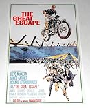 Cleveland Vinyl The Great Escape '63 Steve McQueen Poster James Garner, Charles Bronson 19' x13