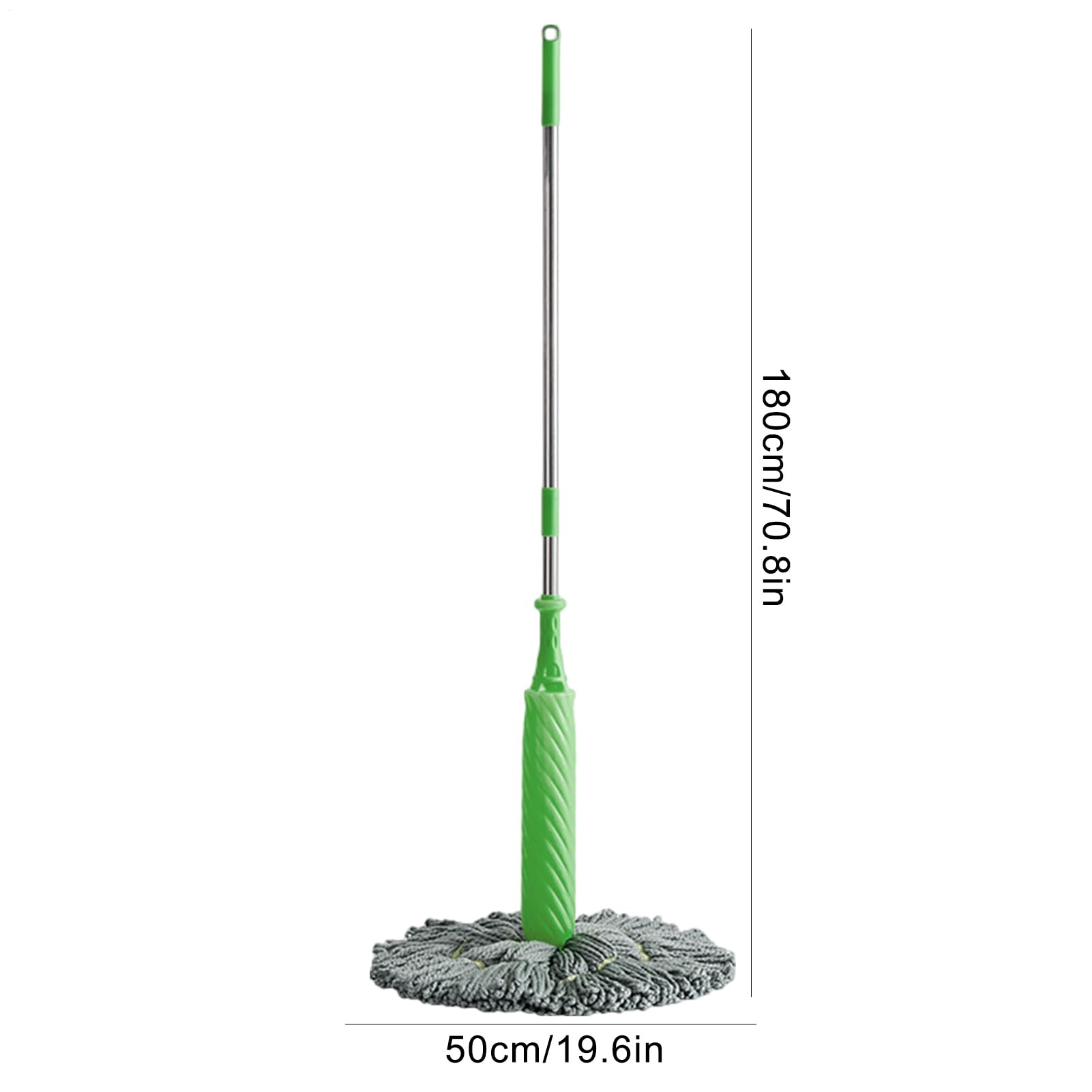 Balai Déshydratant 2 en 1, Balai À Essorage Rond pour Le Nettoyage des Murs À 360 Degrés, Vadrouille Déshydratée Nettoyante À Long Manche