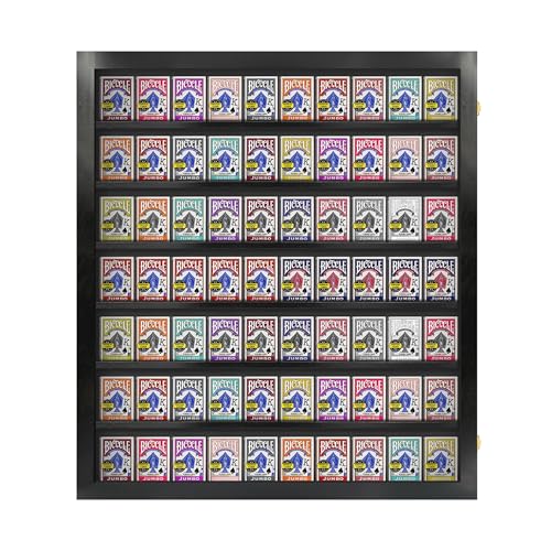 PENNZONI Card Deck Display Case - Holds 70 Playing Cards, Trading Card Display, Acrylic Wall Display Case, Playing Card Case for Pokemon Cards | 4.5