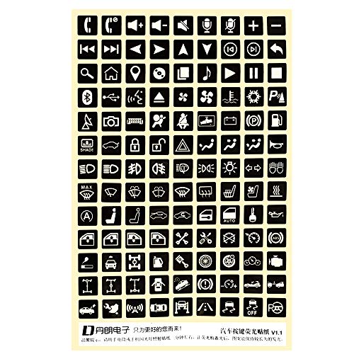 FYMTS Adesivo per tasti multifunzione, per luci