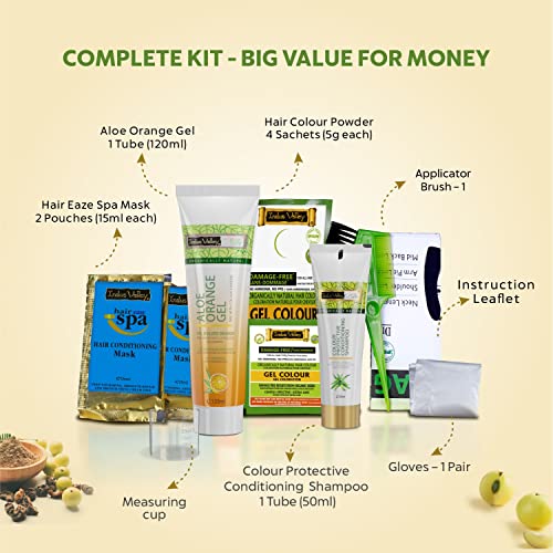 INDUS VALLEY Damage Free Natural Gel Hair Colour for Women | Ammonia & PPD Free Organic Hair Colour with 100% Grey Coverage, Long Lasting Conditioning Hair Color | Dark Brown 3.00-220 ml (Image - 4)