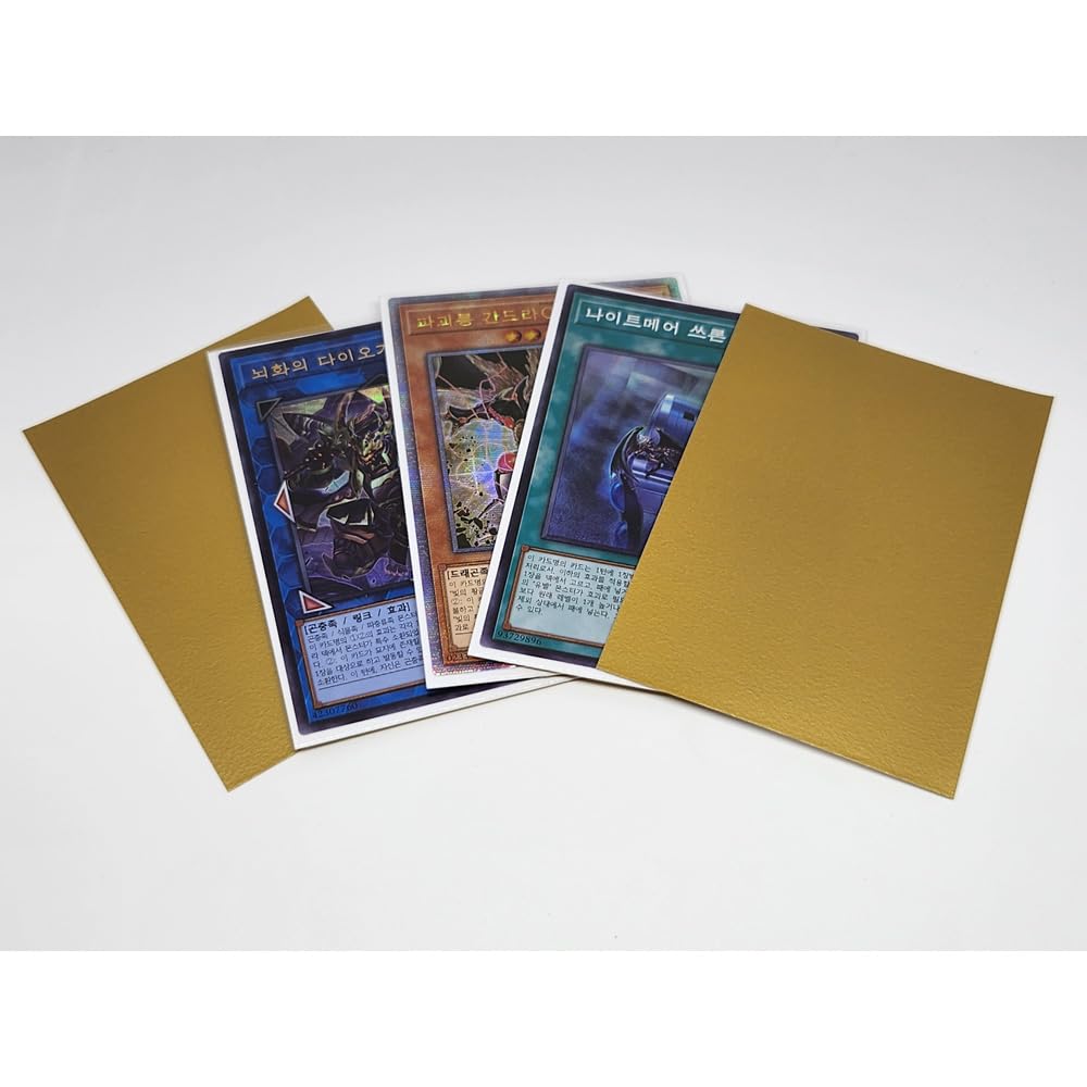 Fundas para tarjetas, tamaño mini, dorado mate, 50 unidades