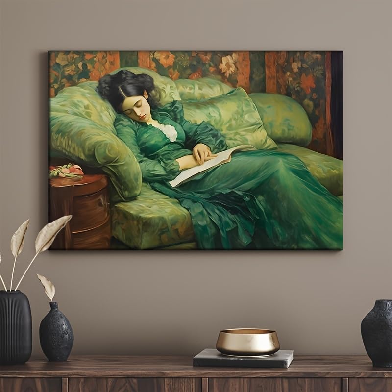 Tableau vintage pour habiller un mur de salon vide