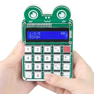 DIY Calculator Soldering Practice Kit, MIOYOOW 6-Digit Math Practice Game with Addition, Subtraction, Multiplication & Division, STEM Educational Soldering Projects for School Learning Electronics