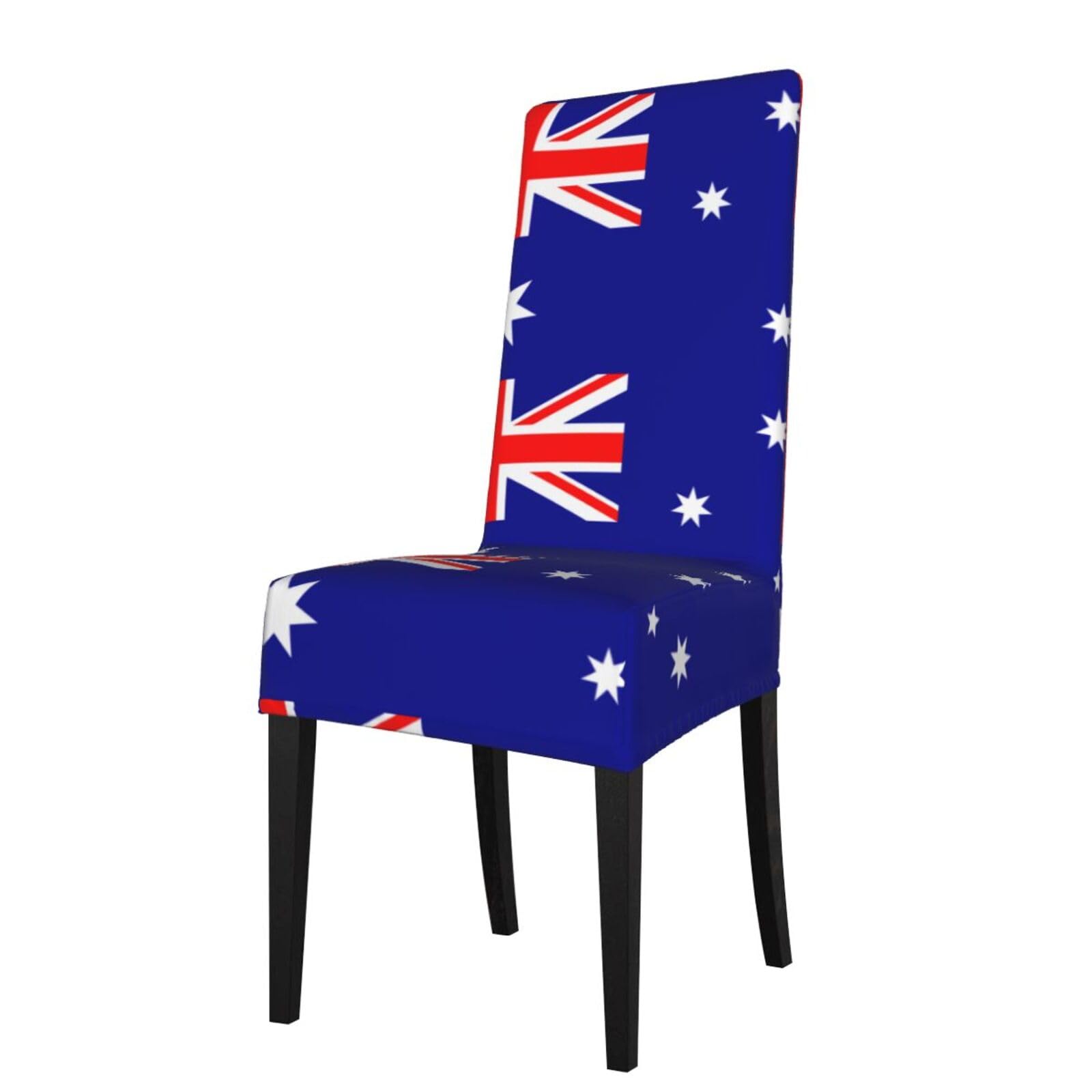 YYHHAOFA Australian flag Prints Protection Cover for Dining Chair - Stretch Slipcovers, Easy Refresh for Your Dining Room & Event Decor