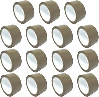 100 Rolls x Parcel Tape Heavy Duty Packing Tape 48MM x 66M Brown Tape 2" Inch Packaging Tape Cellotape Strong Adhesive Tape For Packing Shipping Wrapping Cardboard Boxes Moving Homes Office Warehouse
