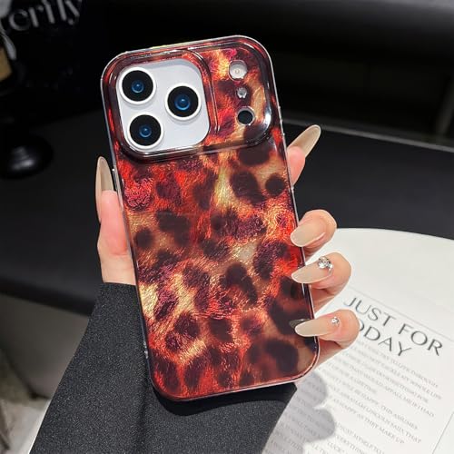 ZTOFERA for iPhone 18 Pro/iPhone 17 Pro Cute Leopard Case-Amber