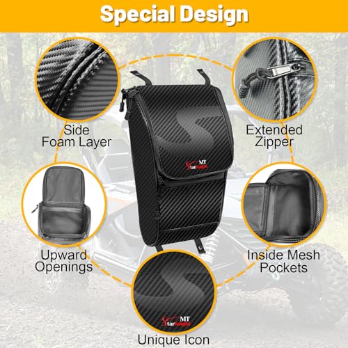 Alforja central para asiento de UTV StarknightMT Zforce 950 Sport/950 HO EX - 1680D resistente al agua, compatible con CFMOTO ZFORCE 950 (2020-2024) miniatura 3