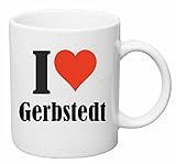 I Love Gerbstedt Kaffee Tasse diese Kaffee Tasse ist der ideale Begleiter im Büro, beim Frühstück oder zur Tea Time