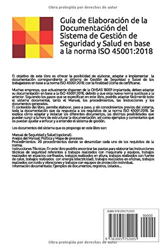 Guía de Elaboración de la Documentación del Sistema de Gestión de Seguridad y Salud en base a la norma ISO 45001:2018