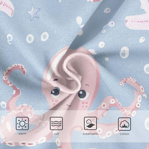 Girls Underwear Toddler 2t Cotton Cute Panties Girl Stylish Underpants Briefs Cute Octopuses Pink Blue3