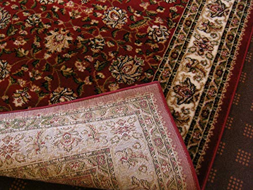 oKu-Tex Webteppich Teppichläufer Brücke "Bidjar" | Orientmuster, floral | Farbe: Rot | 80 x 150 cm – Bild 4
