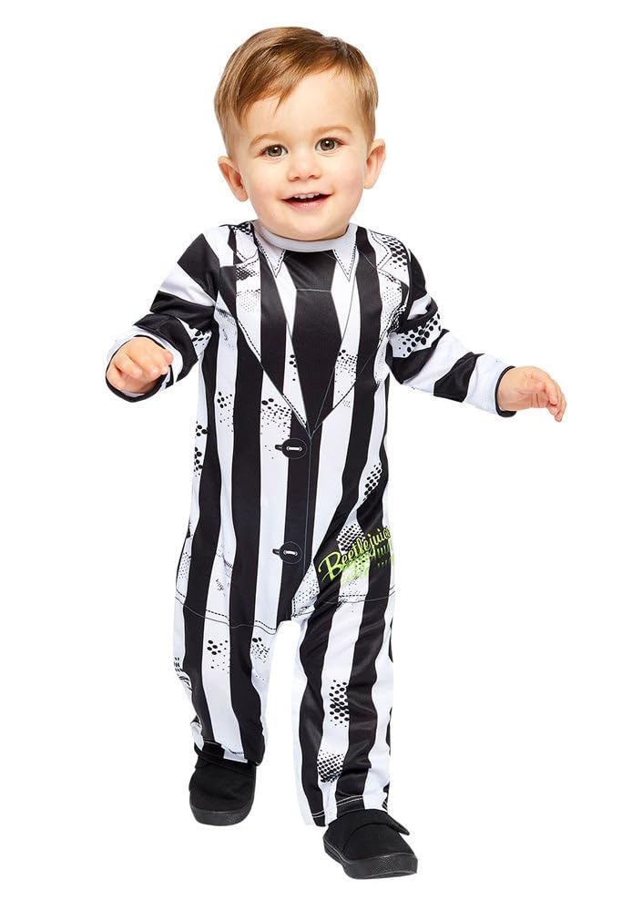 Amscan Boys' Beetlejuice 3-4 yrs Costumes, Black, Years