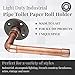 Ironwerks Industrial Toilet Paper Holder - Rustic Bathroom Décor, Copper Towel Holders for Bathrooms | Real Copper Material
