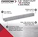 Arrow 506 T50 Heavy Duty Staples, 3/8-Inch Leg Length, 3/8-Inch Crown Width Staples for Upholstery, Construction, Furniture, Crafts, 1250-Pack