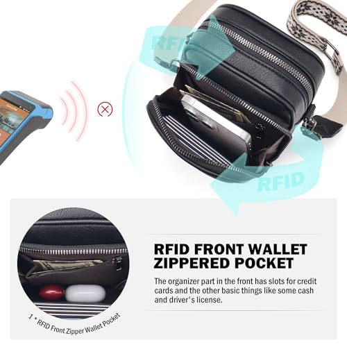 Small Crossbody Bags for Women Trendy,Vegan Leather Cell Phone Purse Crossbody Handbag Purse with Built in Wallet3