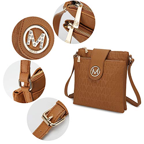 Bolsas transversais MKF para mulheres – tiras transversais, bolsa carteiro – bolsa de couro PU, bols