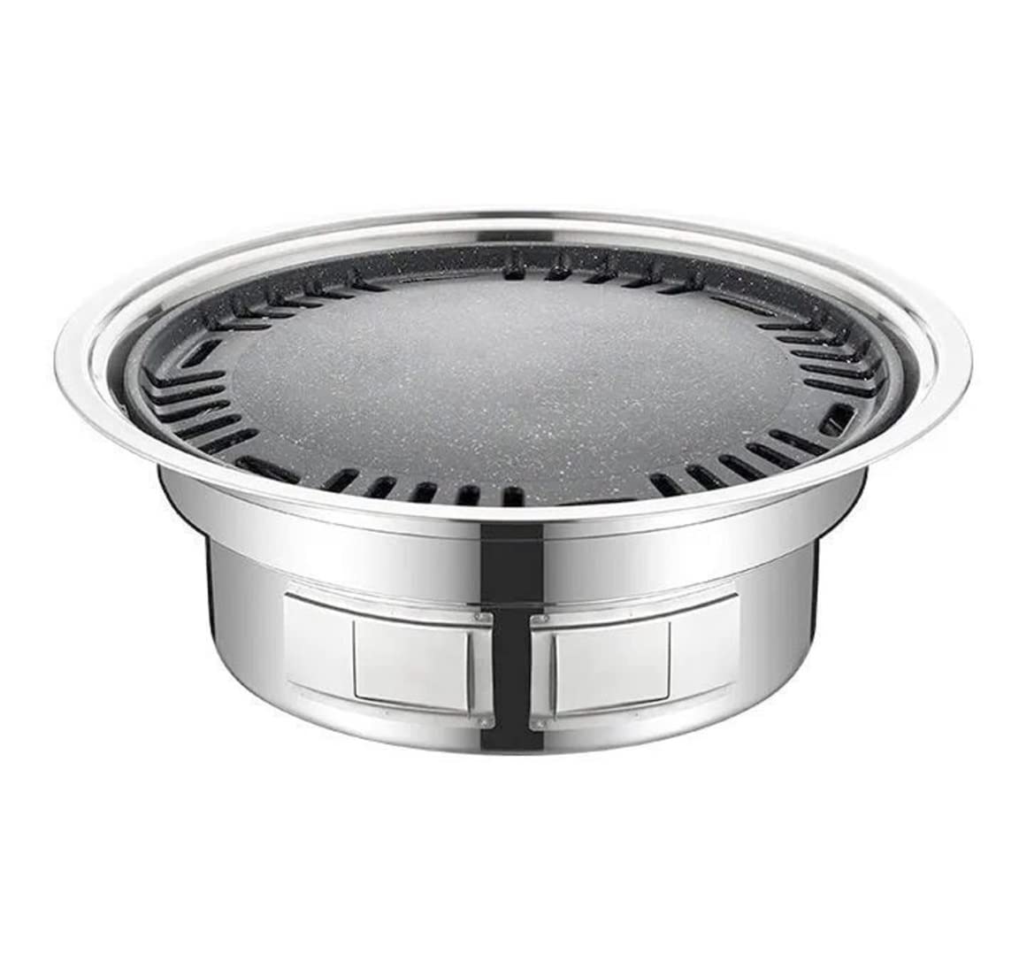 Grill na Węgiel Outdoor BBQ Grill Przenośny Camping Grill Węglowy Grill Wielokrotnego Użytku Ze Stali Nierdzewnej Na Taras Kryty Na Zewnątrz Grill do Ogrodu(35x12cm)