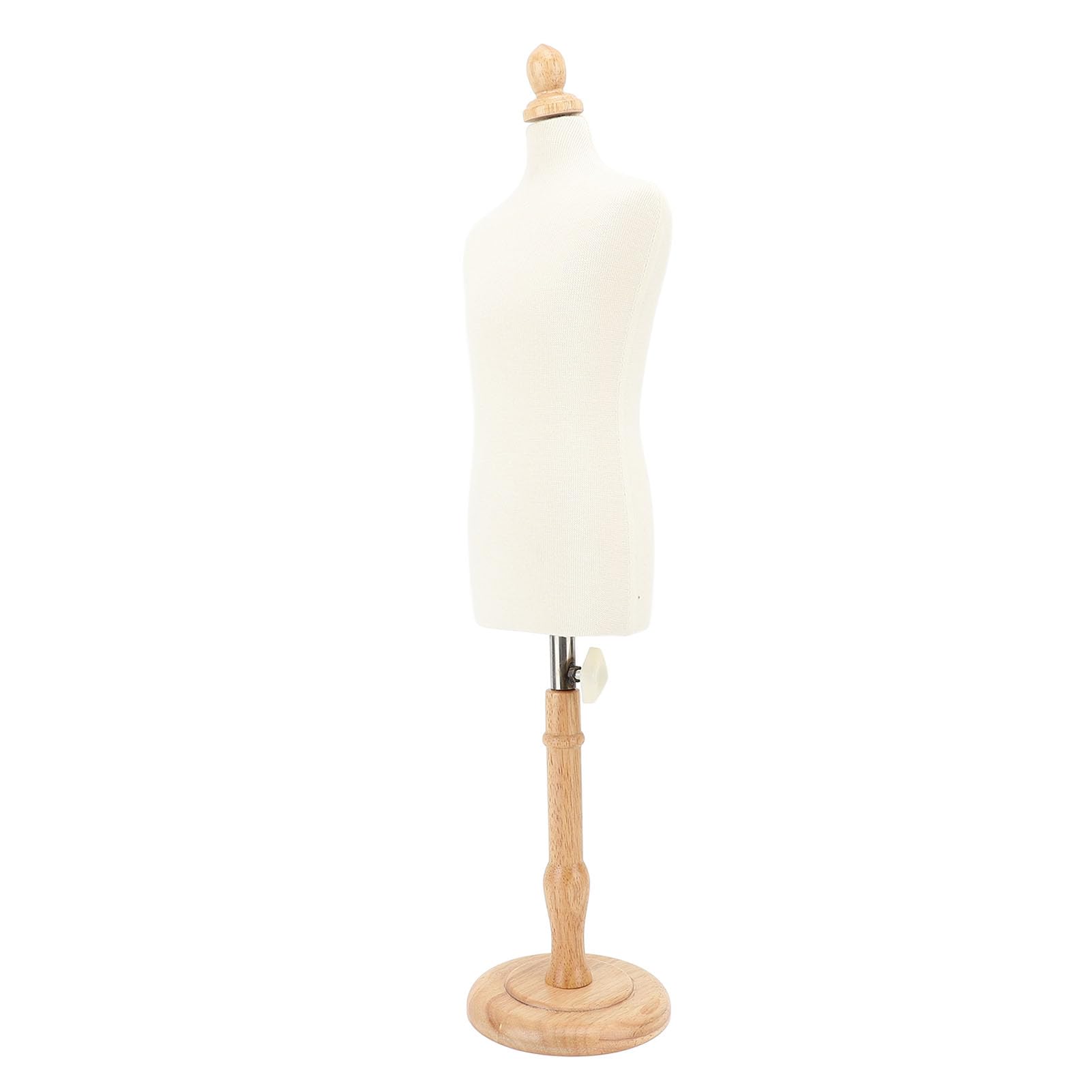 Manichino da Uomo, Robusto Busto da Cucito Regolabile con Supporto in Legno con Asta in Acciaio Inossidabile, per Sartoria di Design di Display