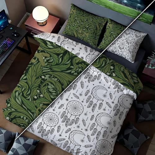Housse de couette microfibre douce 240x220 cm contre le linge de lit rêche - 4