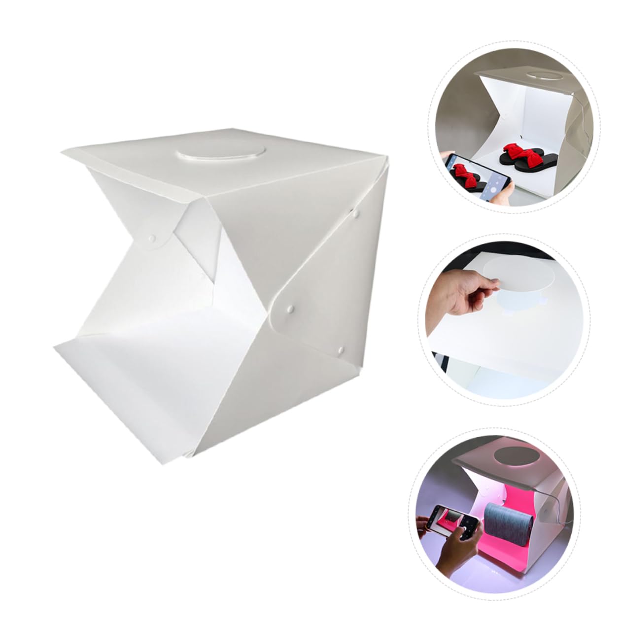Hemobllo Boîte à Lumière Photo Portable pour Studio Boîte à Lumière pour Photographie Boite Photo Compacte