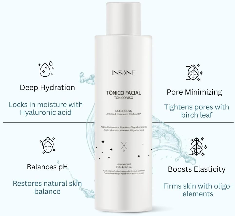 Hydrating Hyaluronic Acid Face Toner for Sensitive Skin – Pore-Minimizing, Anti-Aging & Radiance-Boosting with Aloe Vera, Oat & Birch Leaf – Alcohol-Free & Dermatologically Tested - Image 6