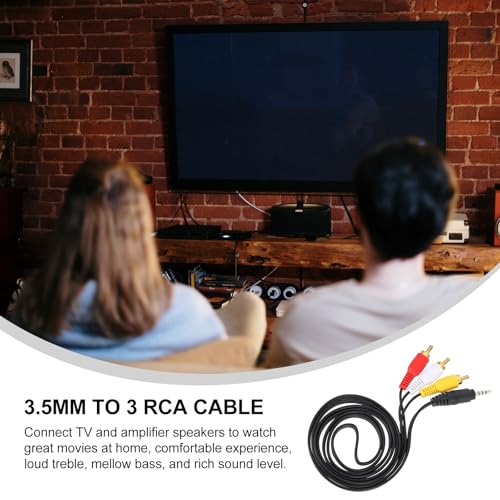 Cable auxiliar 3.5mm a 3 conectores 2 piezas miniatura 7
