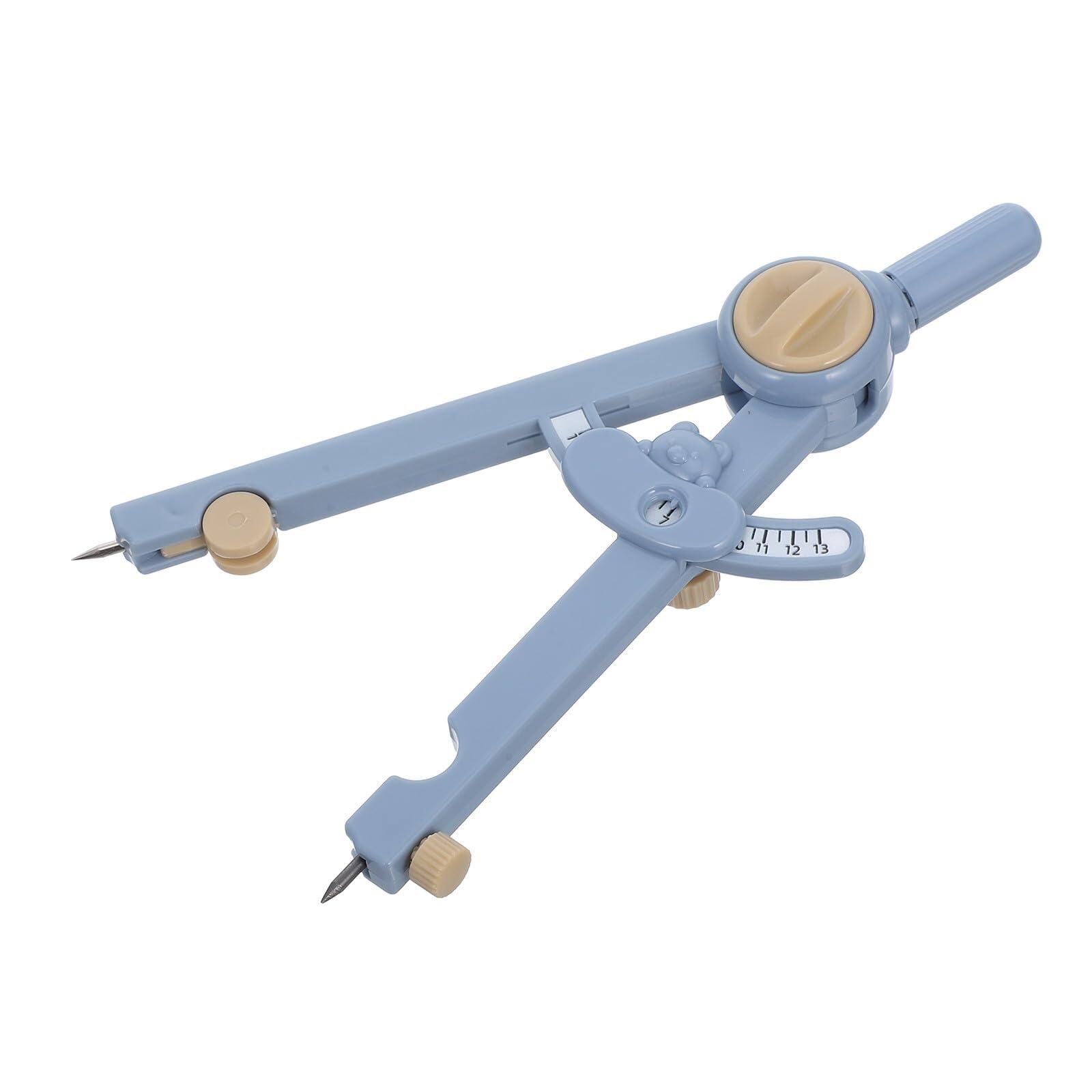 GddOGUK Math Compass Adjustable Compass with Built-In Scale,Geometry Compass Tool for School Students,Drawing Compass for Math Class & Drafting