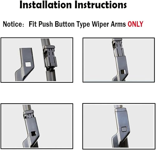 Miniatura 6 de Juego de limpiaparabrisas LHD delantero y trasero compatible con Subaru Legacy Outback BT 2020-2023 parabrisas ventana de 26 pulgadas, 16 pulgadas,