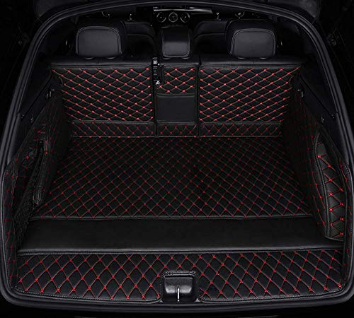 Auto Mall Complete Coverage Rear Cargo Liner All Season Waterproof Compatible With For Pet Mats Compatible With For Porsche Macan(Black With Red Line) #TOP8