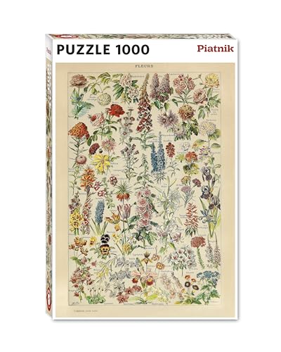 Piatnik 570544 Puzzle Millot Fleurs, 1000 pièces, Multicolore