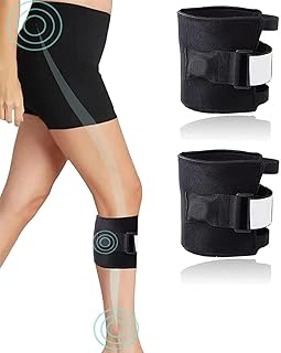 Knee Brace 2 Pack for Instant Relief from Sciatic Nerve Pain, Acupoint Pressure Pad Applies Gentle Targeted Compression brace for sciatica as seen on tv, Joint Pain Relief - Black AB