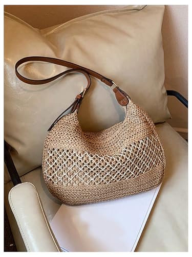 Bolso de hombro de paja para mujer SweatyRocks miniatura 3