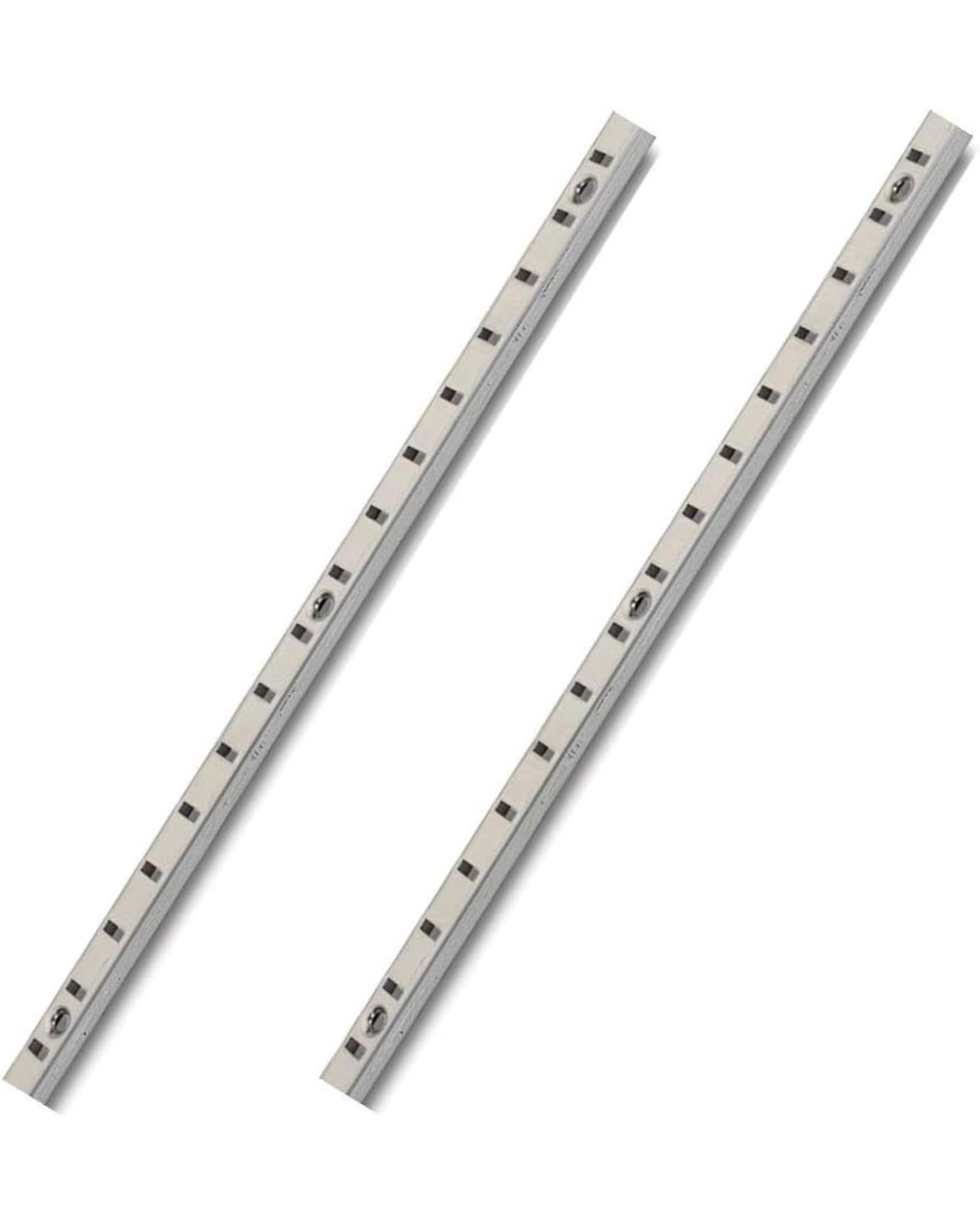 Gedotec VARI Set of 2 Screw-in Metal Wall Rails for Wall Mounting Length 1000 mm Nickel-Plated Steel