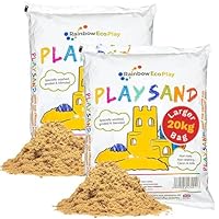 Rainbow Eco Play Sand - 20kg Natural, Non-Toxic Sand for Kids - Sandpit, Building, Sensory Play