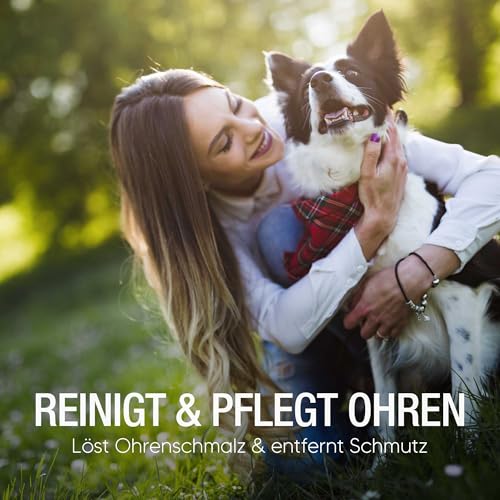 Pawlie's Ohrenreiniger Hund - Natürlicher Ohrreiniger für Hunde bei Juckreiz & Ohrenentzündung Hund | Sanfte Ohrenpflege für Hunde, Ohrentropfen für Hunde | Ohrenpflege Hund & Katze