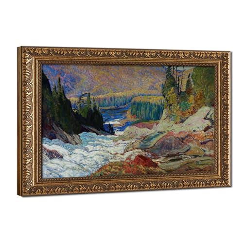 Toile Chutes de Montréal J.E.H. Macdonald pour Décorer un Bureau Moderne