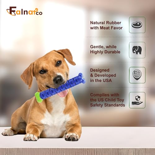 Image of Interactive Dog Chewbrush Toothbrush and Toy, Dental Care Teeth Cleaning Chew Toy, No Toothpaste Required, Plaque and Tartar Cleaner, Bone Shaped Dental Toy for Small and Medium Dogs, 1 Pack