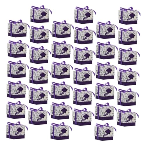GLEAVI 50piezas Cajas De Dulces De Graduación Birrete De Graduación Cajas De Recuerdos Para Fiestas De De Dulces Temática De Para Eventos Escolares