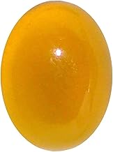 JAGDAMBA GEMS Yellow Hakik (Yellow Hakik Stone) Stone 13.00 Ratti Lab Certified Stone, Happiness, Progress, Increase Respect For Men And Women
