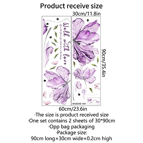 Adesivi per piastrelle, MS8046 Creative Viola