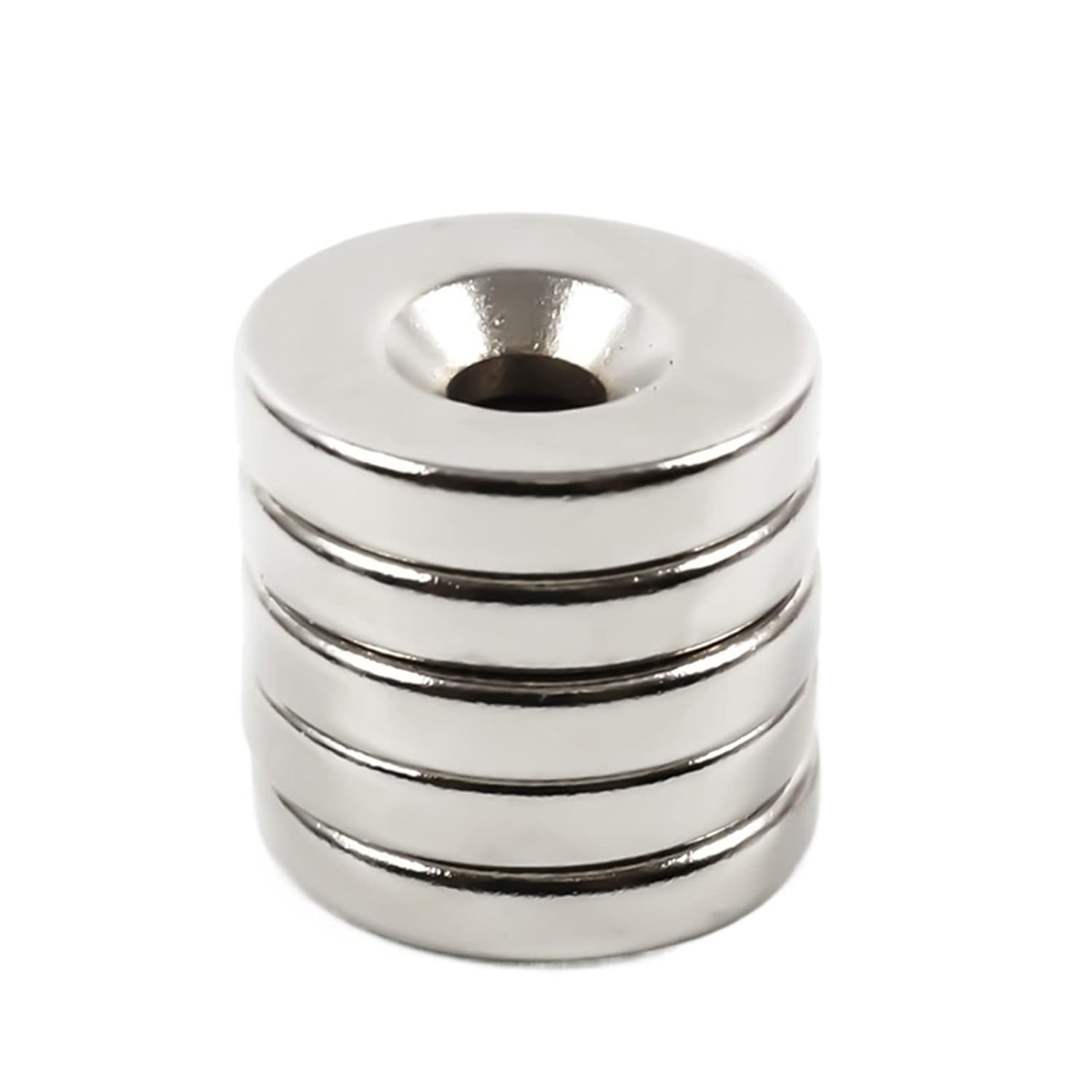 Small Countersunk Round Neodymium Rare Earth Permanent NdFeB for DIY Magnet(2pcs 30x5-5mm)