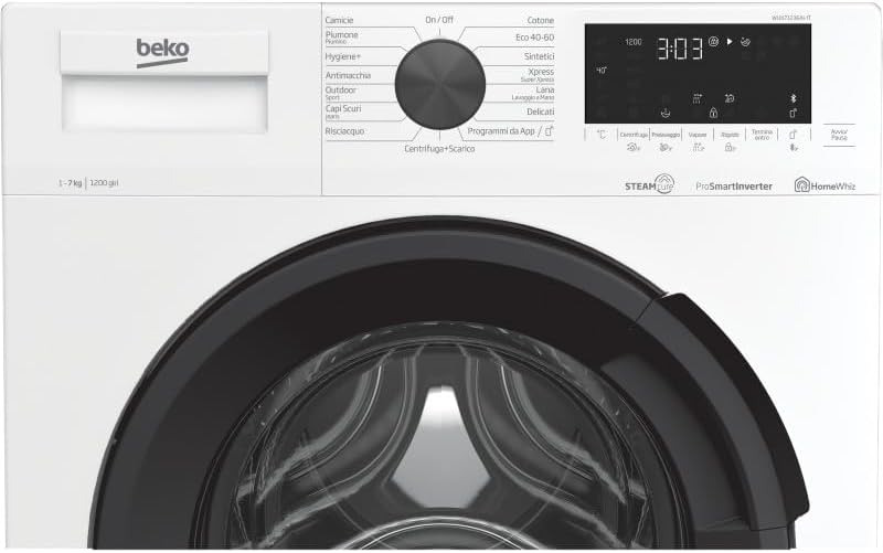 Beko, Carica frontale, Lavatrice da 7 kg, Classe A+++, 1200 giri Beko, Carica frontale, Lavatrice da 7 kg, Classe A+++, 1200 giri