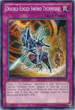 Amazon.com: Yu-Gi-Oh! - Double-Edged Sword Technique (SDWA-EN035