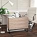 Homfa 3 Drawer Chest, Nightstand Storage Cabinet Organizer Collection with Steel Legs, Side Bed Sofa Sideboard Buffet Cabinet Decor Accent Furniture for Home Office